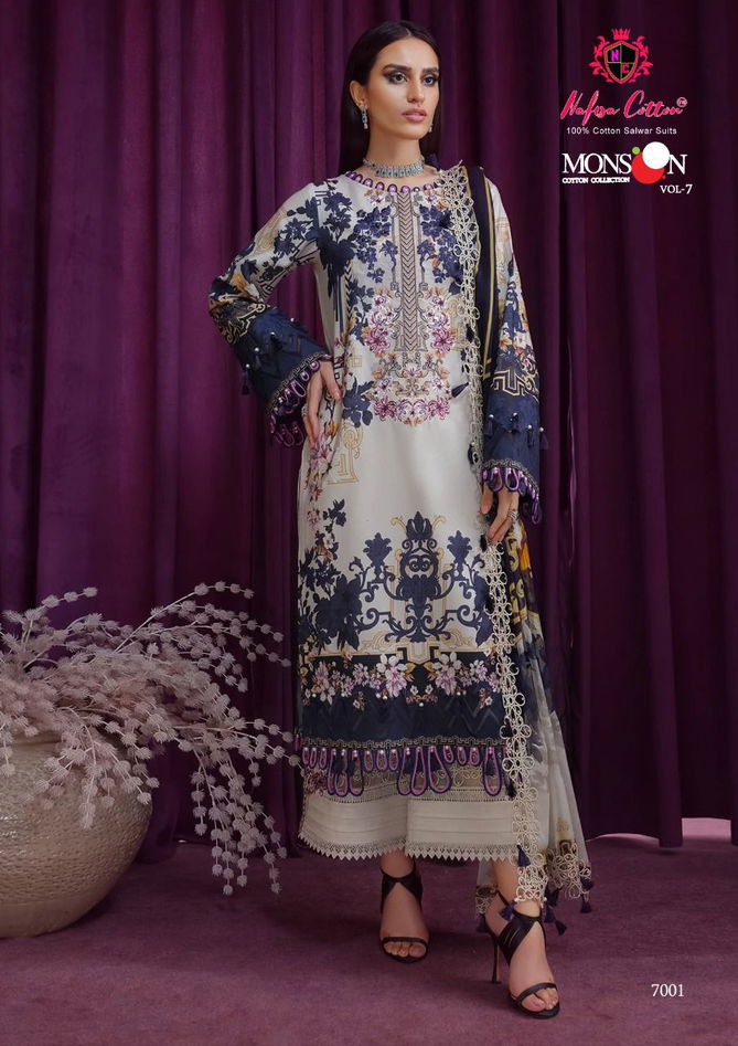 Nafisa Monsoon 7 Casual Wear Wholesale Cotton Dress Collection 